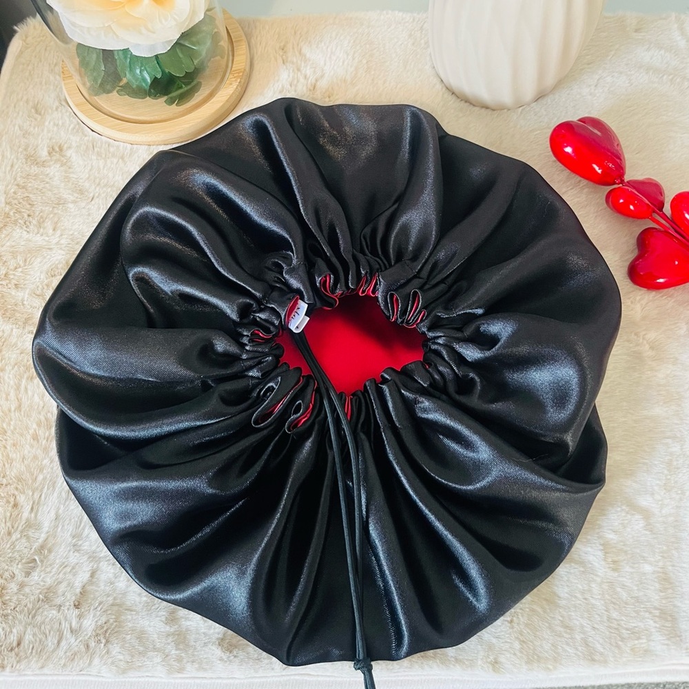 Satin Hair Bonnet Adjustable and Reversible